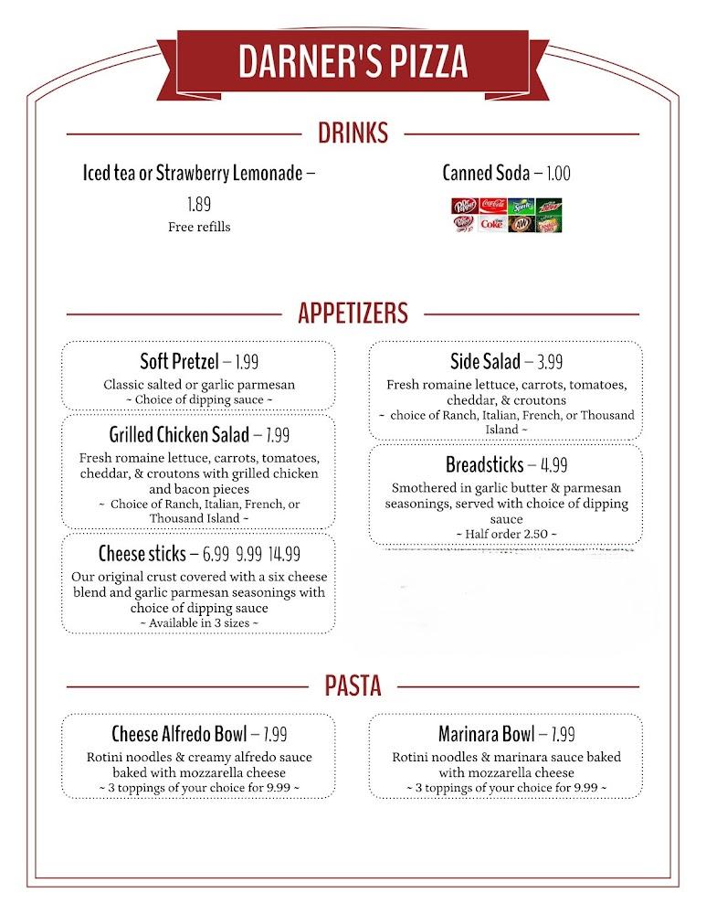 Darner Pizza Co. Menu image 1